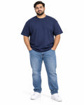 T-SHIRT FILO DI SCOZIA MEED-BLU