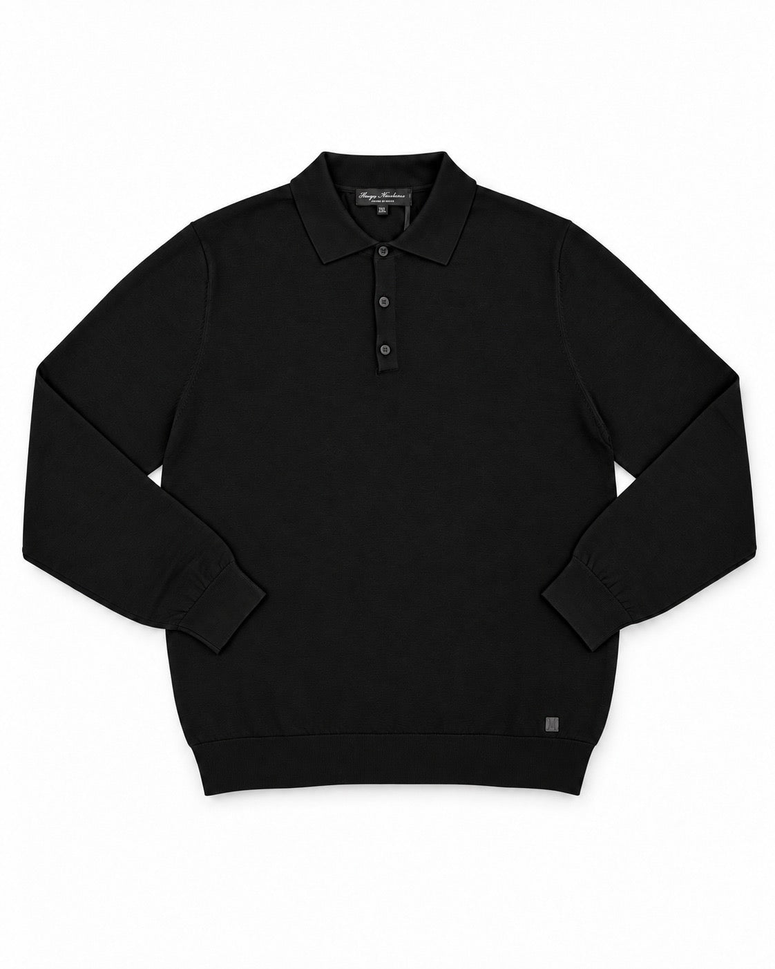 MAGLIONCINO POLO BASIC BOTTEGA- NERO