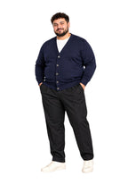 CARDIGAN BOTTONI SCOLLO A V MOD-BLU