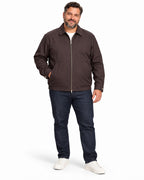 CAMICIONE GIACCA CON ZIP NOIR FOX-MORO