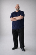 T-shirt in filo Bottega Napoletana Navy