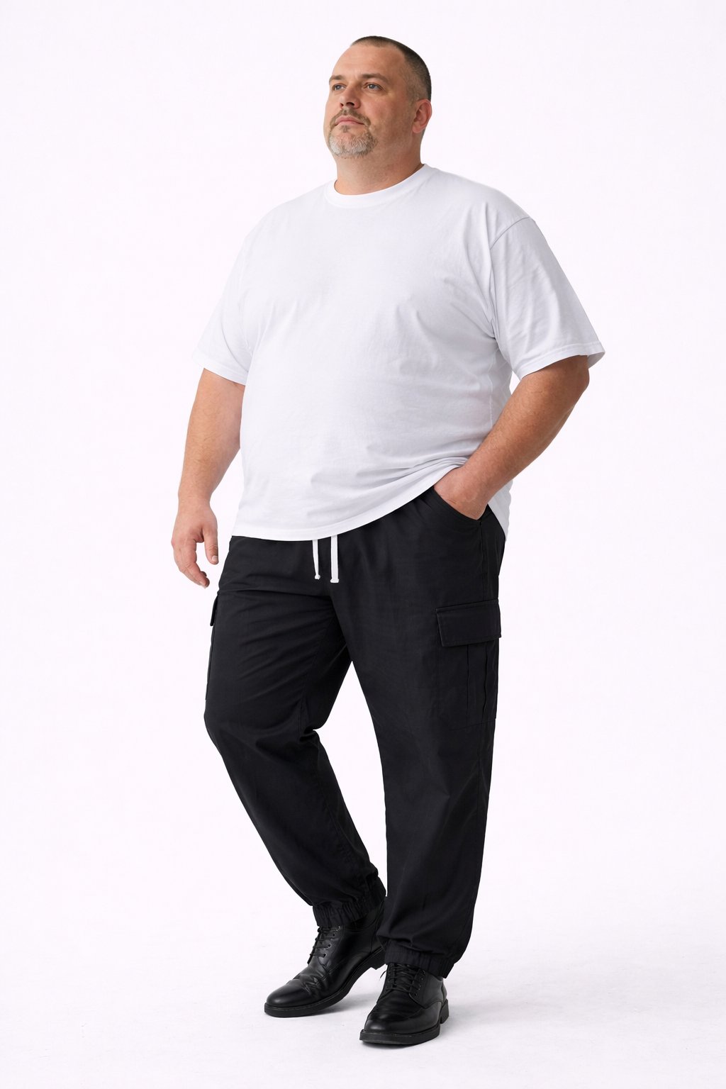 Pantalone Cargo Big Size – Art. Haden-NERO