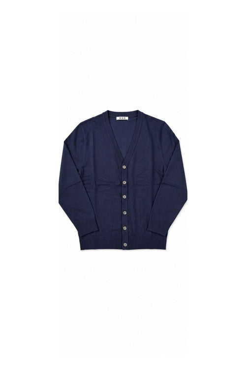 CARDIGAN BOTTONI SCOLLO A V MOD-BLU