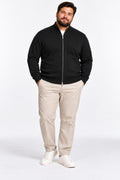 CARDIGAN CON ZIP MOD-NERO