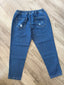 pantalaccio jeans con rotture e abrasioni MOD