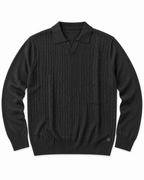 POLO CON TRAMA BOTTEGA-NERO