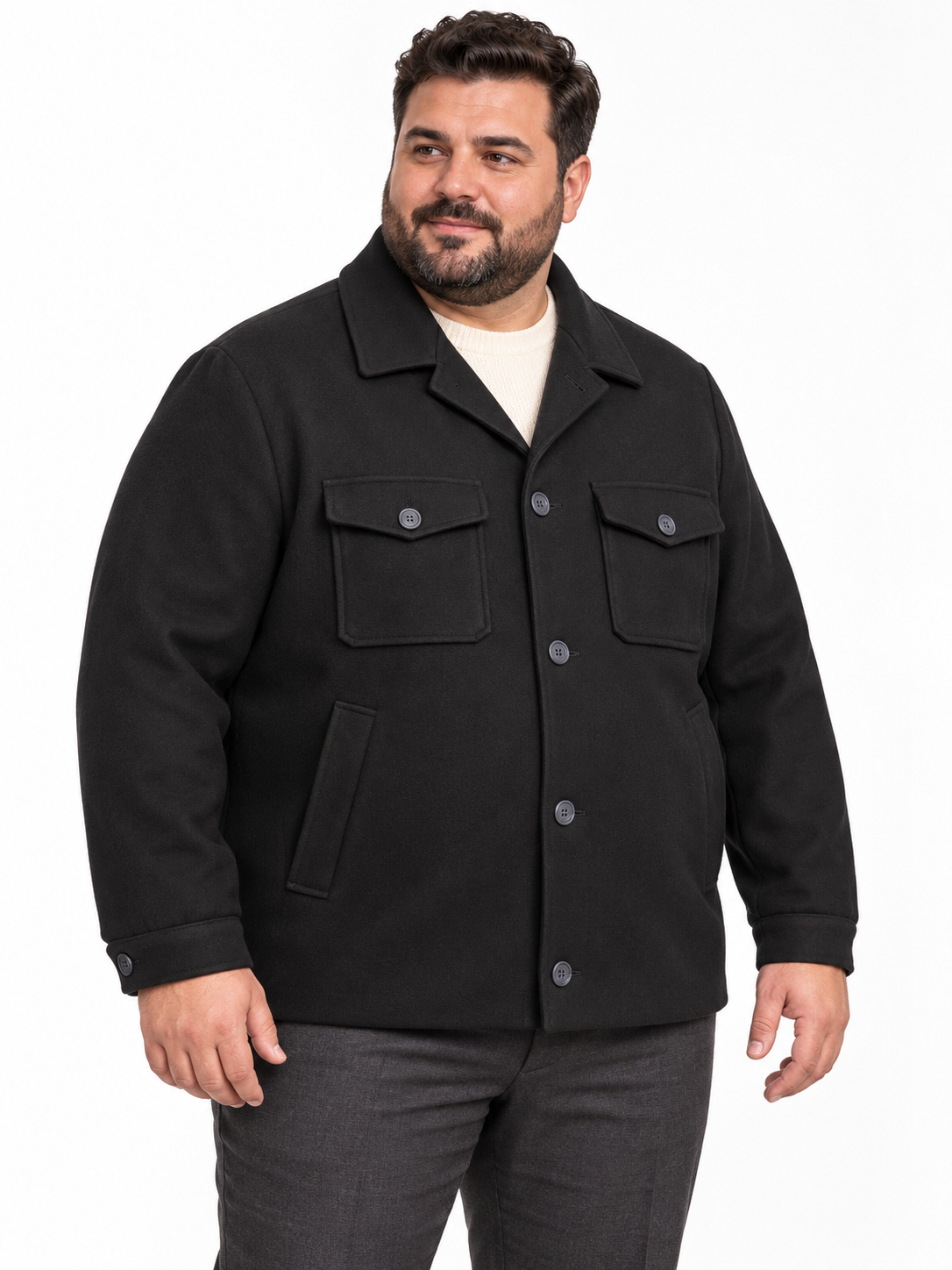 CAPPOTTO CORTO MOD- NERO
