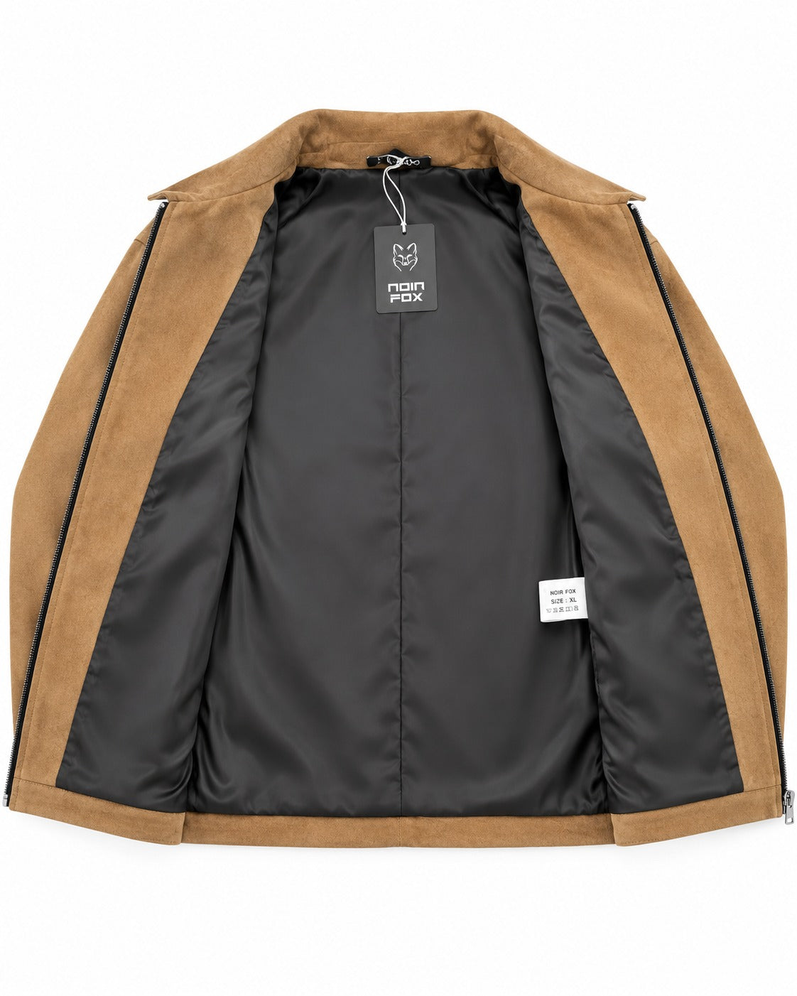 CAMICIONE IN CAMOSCIO NOIR FOX- CAMMELLO
