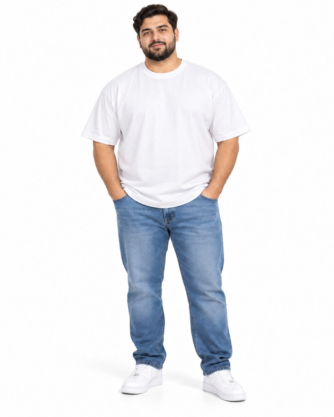T-SHIRT FILO DI SCOZIA MEED-BIANCO