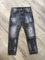 jeans lavaggio black rotture e abrasioni MOD