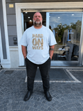 T-Shirt con stampa Hard KeyMore- Bianco