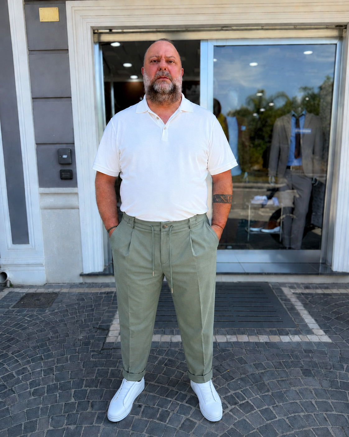 Pantalone pantalaccio Punto Milano Alfio- Verde militare