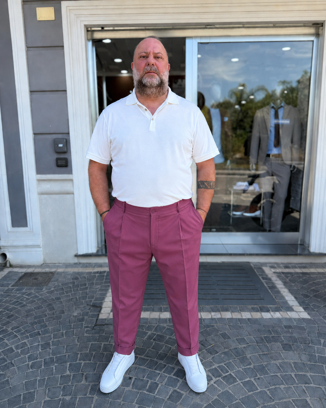 pantalone classic Bottega Napoletana- Cipolla
