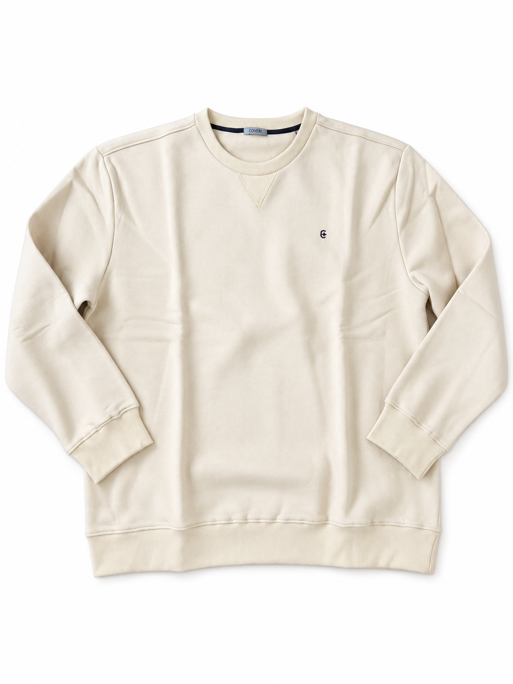 FELPA GIROCOLLO BASIC COVERI- SABBIA