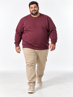 FELPA GIROCOLLO BASIC COVERI- BORDEAUX