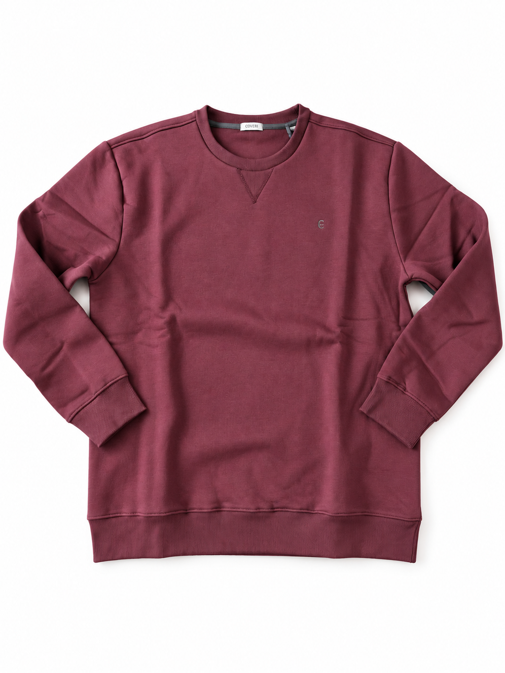 FELPA GIROCOLLO BASIC COVERI- BORDEAUX