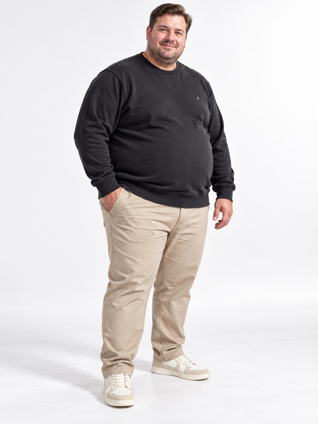 FELPA GIROCOLLO BASIC COVERI- NERO