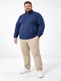 FELPA CON ZIP PUNTO MILANO MEED- BLU