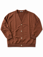 FELPA CARDIGAN VENON MOD- CIOCCOLATO