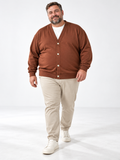 FELPA CARDIGAN VENON MOD- CIOCCOLATO