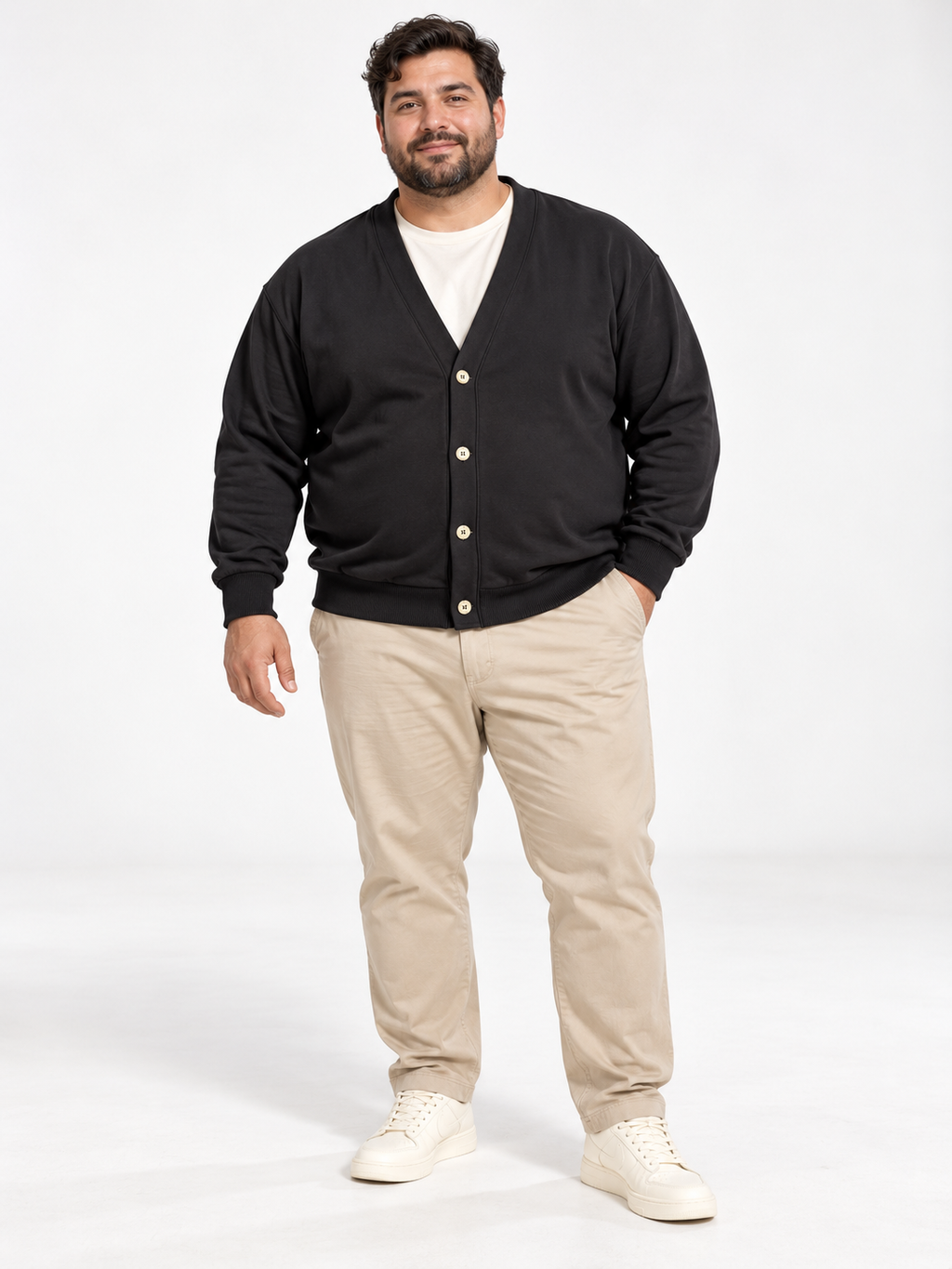 FELPA CARDIGAN VENON MOD- NERO