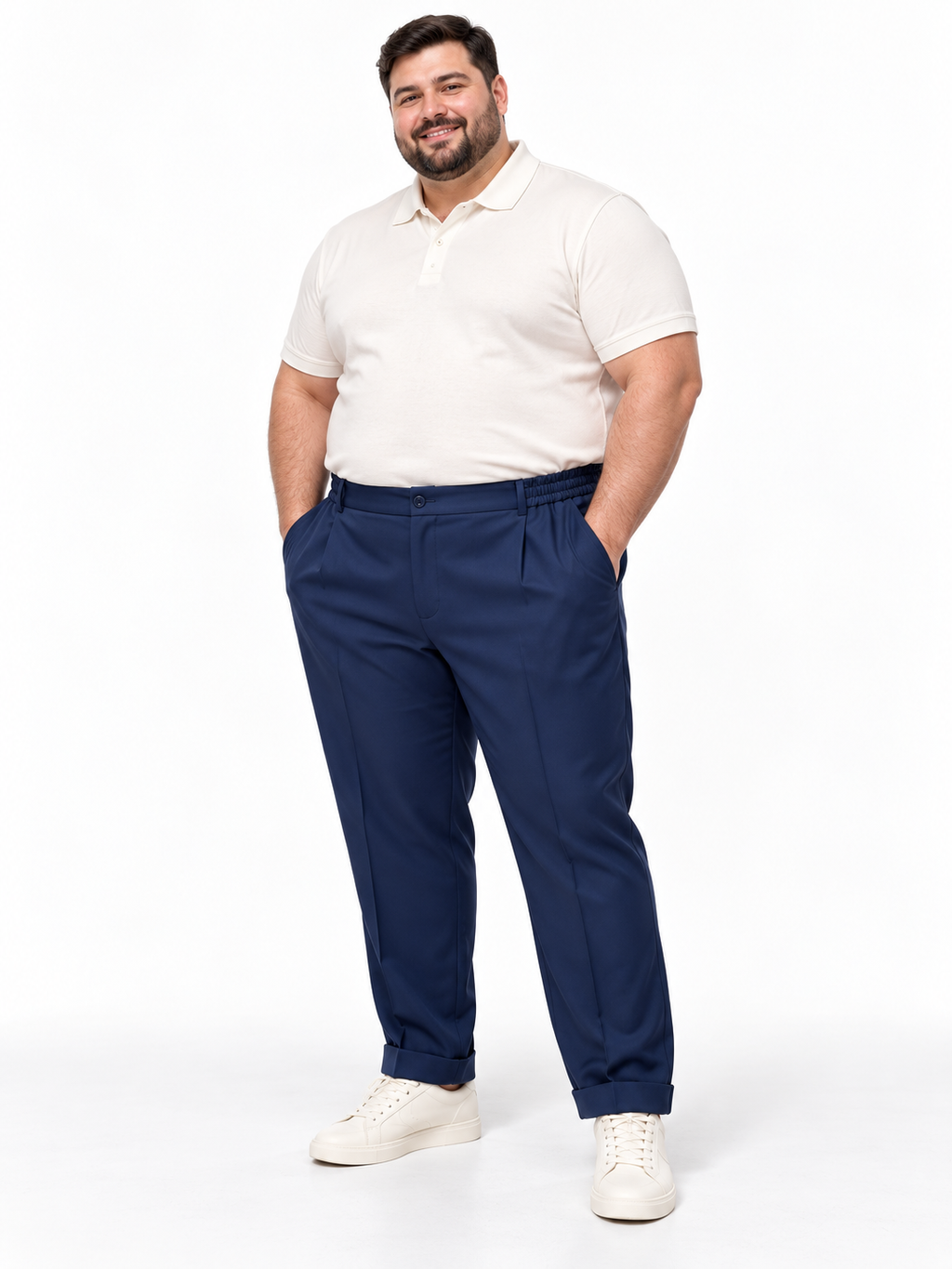 PANTALONE BOTTEGA NAPOLETANA- BLU
