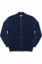 CARDIGAN LUPETTO BOTTEGA- BLU