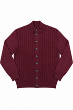 CARDIGAN LUPETTO BOTTEGA- BORDEAUX