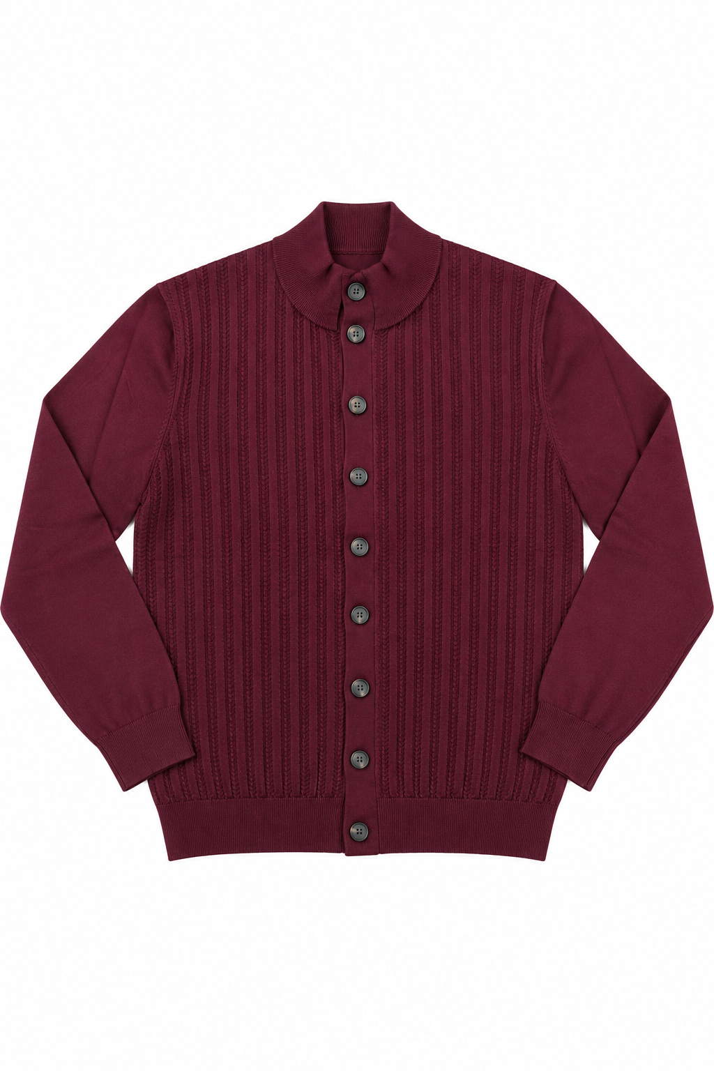 CARDIGAN LUPETTO BOTTEGA- BORDEAUX