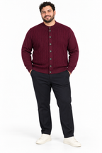 CARDIGAN LUPETTO BOTTEGA- BORDEAUX