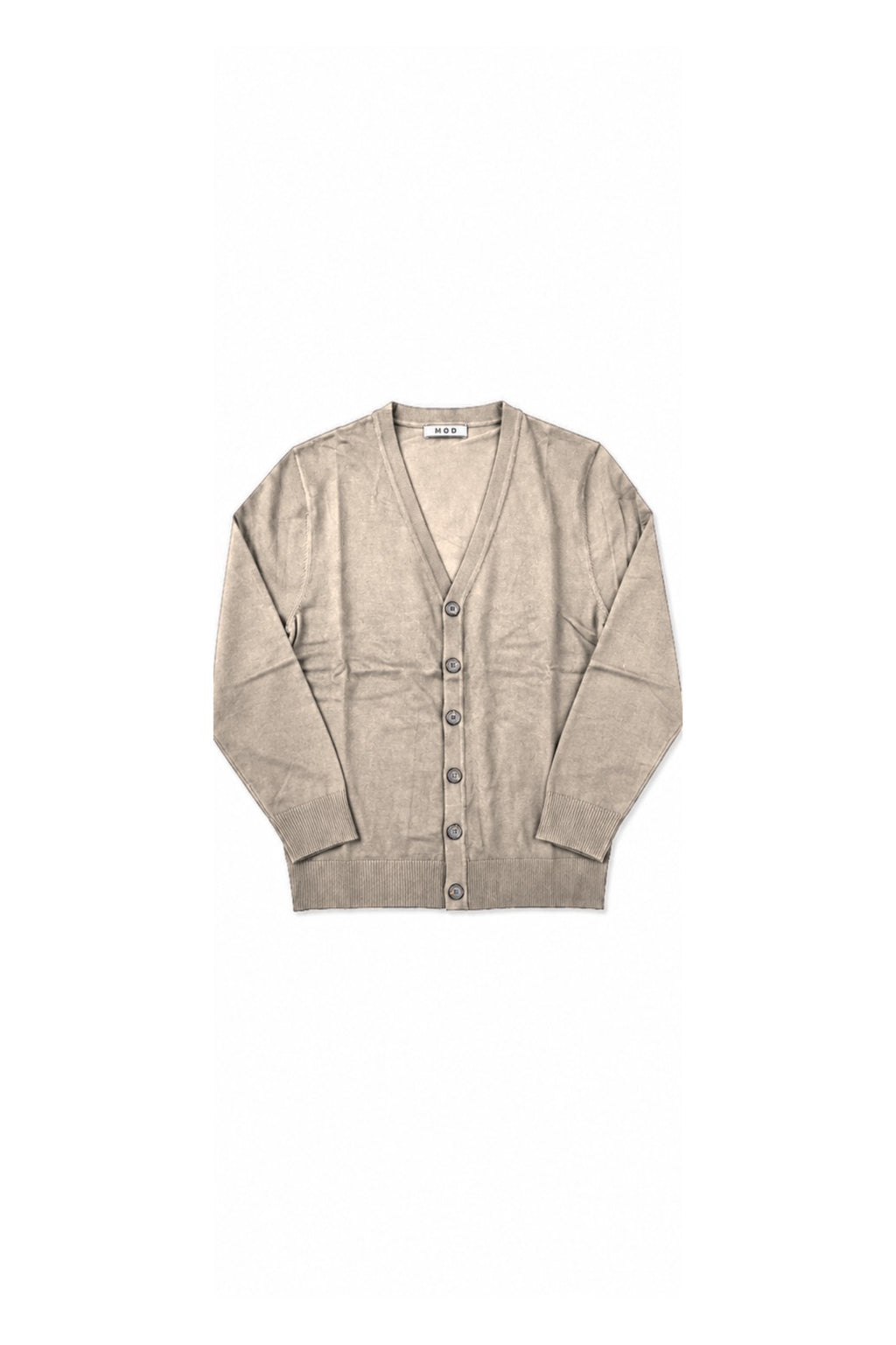 CARDIGAN BOTTONI SCOLLO A V MOD- TORTORA