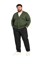 CARDIGAN BOTTONI SCOLLO A V MOD- MILITARE