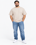 T-SHIRT FILO DI SCOZIA MEED- FANGO
