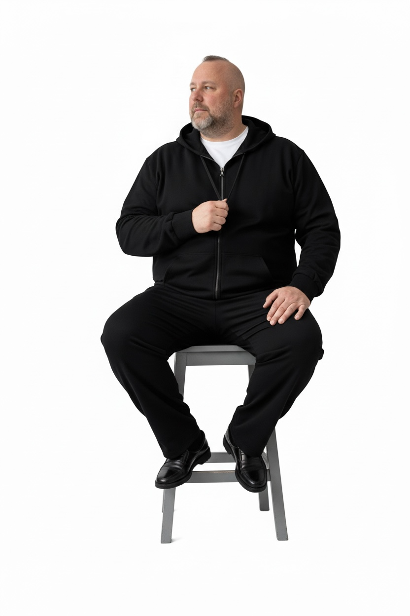 Felpa ZIP “OD78” – Nero