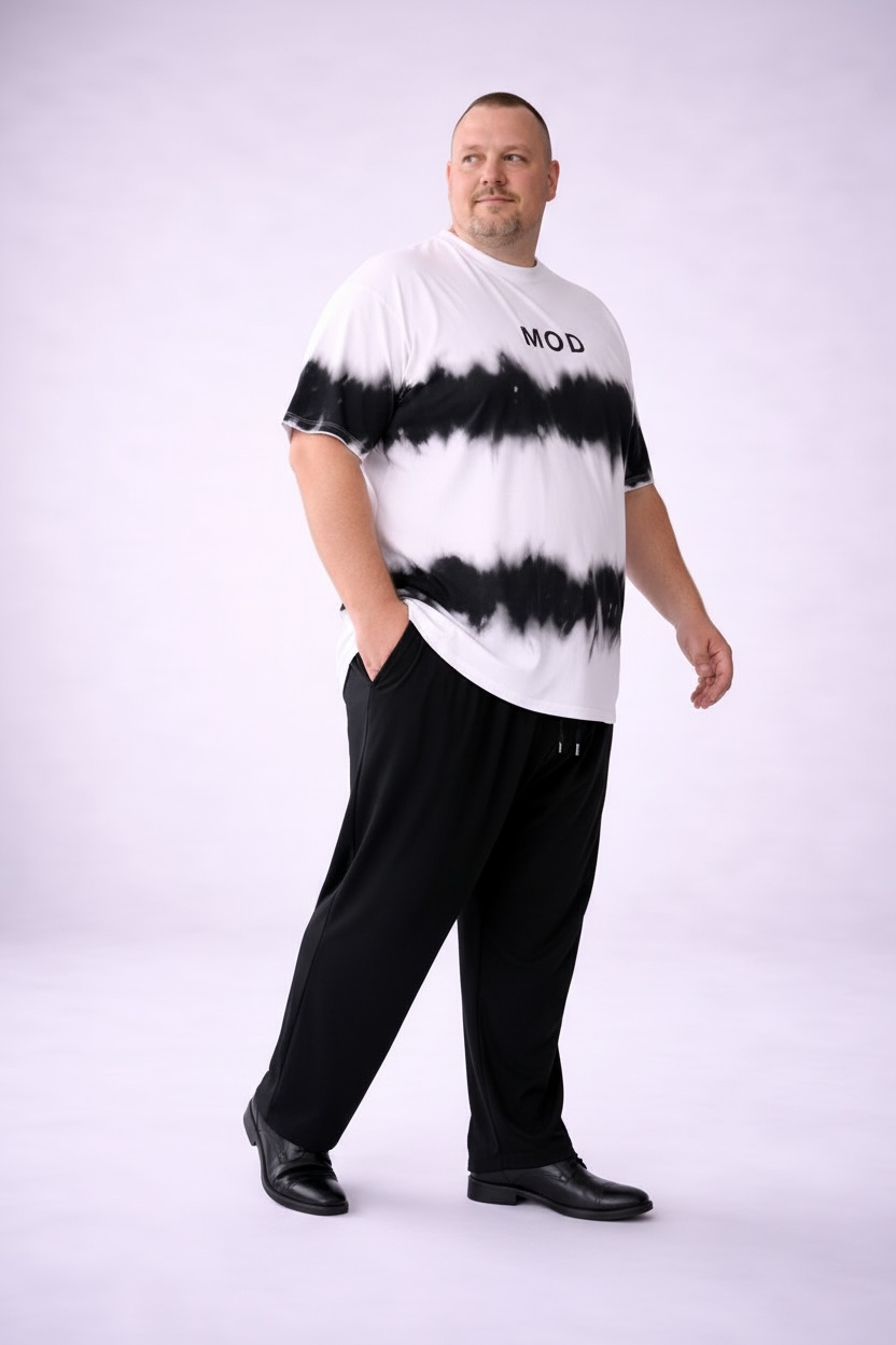 T-shirt MOD “Uffizi” Bicolor Effetto Sfumato