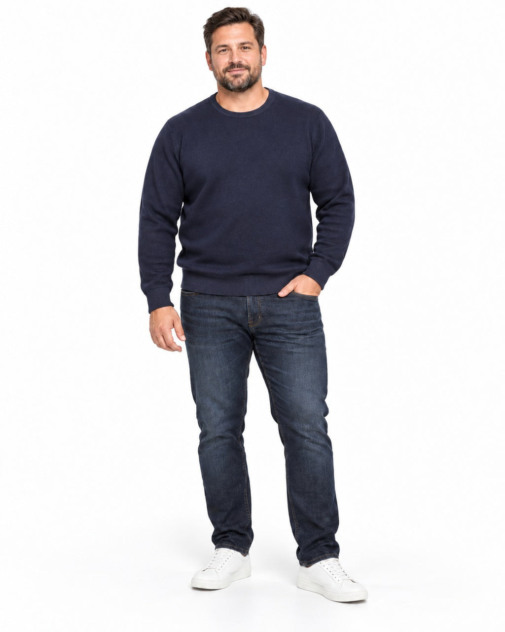 MAGLIONCINO EFFETTO JEANS COVERI-BLU