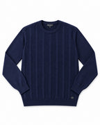 MAGLIONCINO A RIGHE BOTTEGA-BLU