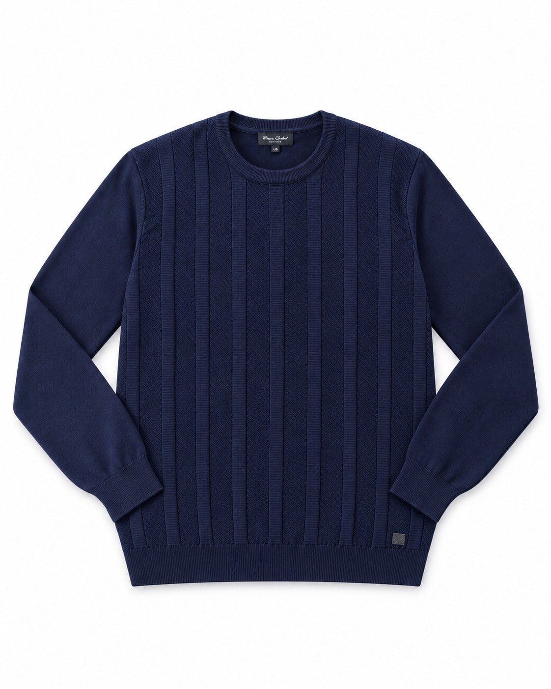 MAGLIONCINO A RIGHE BOTTEGA-BLU