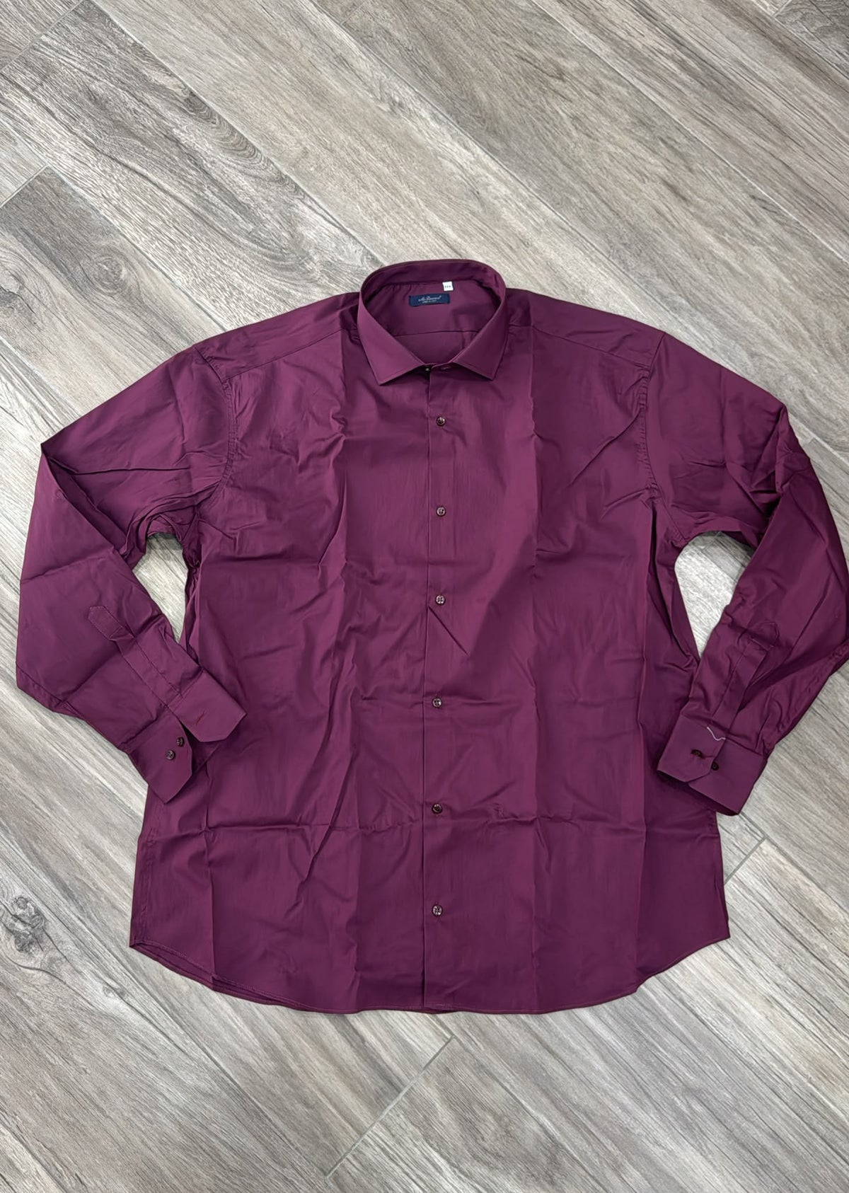 CAMICIA IN COTONE BASIC MC LAURENT- BORDEAUX