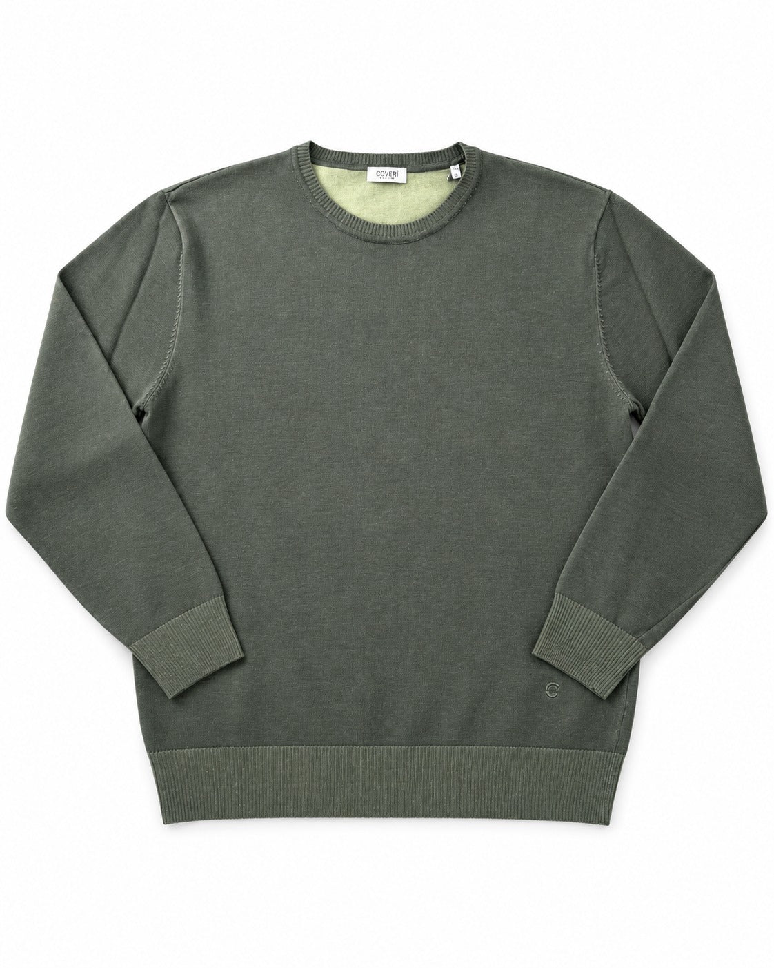 MAGLIONCINO EFFETTO JEANS COVERI-VERDE