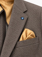 GIACCA PIED DE POUL BOTTEGA- MARRONE